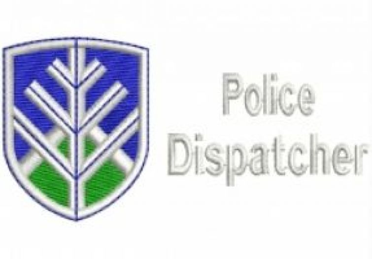 NAU POLICE DISPATCHER EMBROIDERED LOGO.